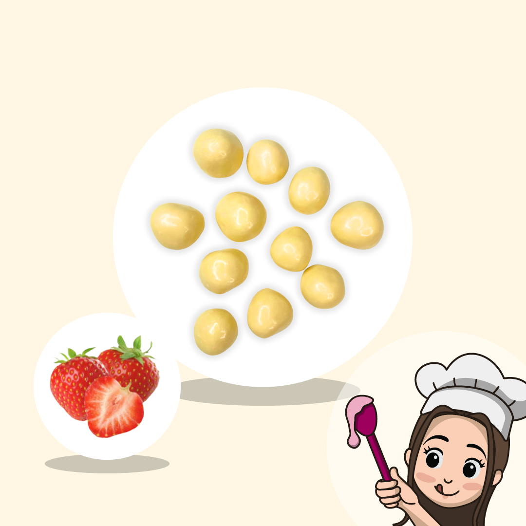 Lia's Gefriergetrocknete Schoko-Erdbeeren - Weiße Schokolade