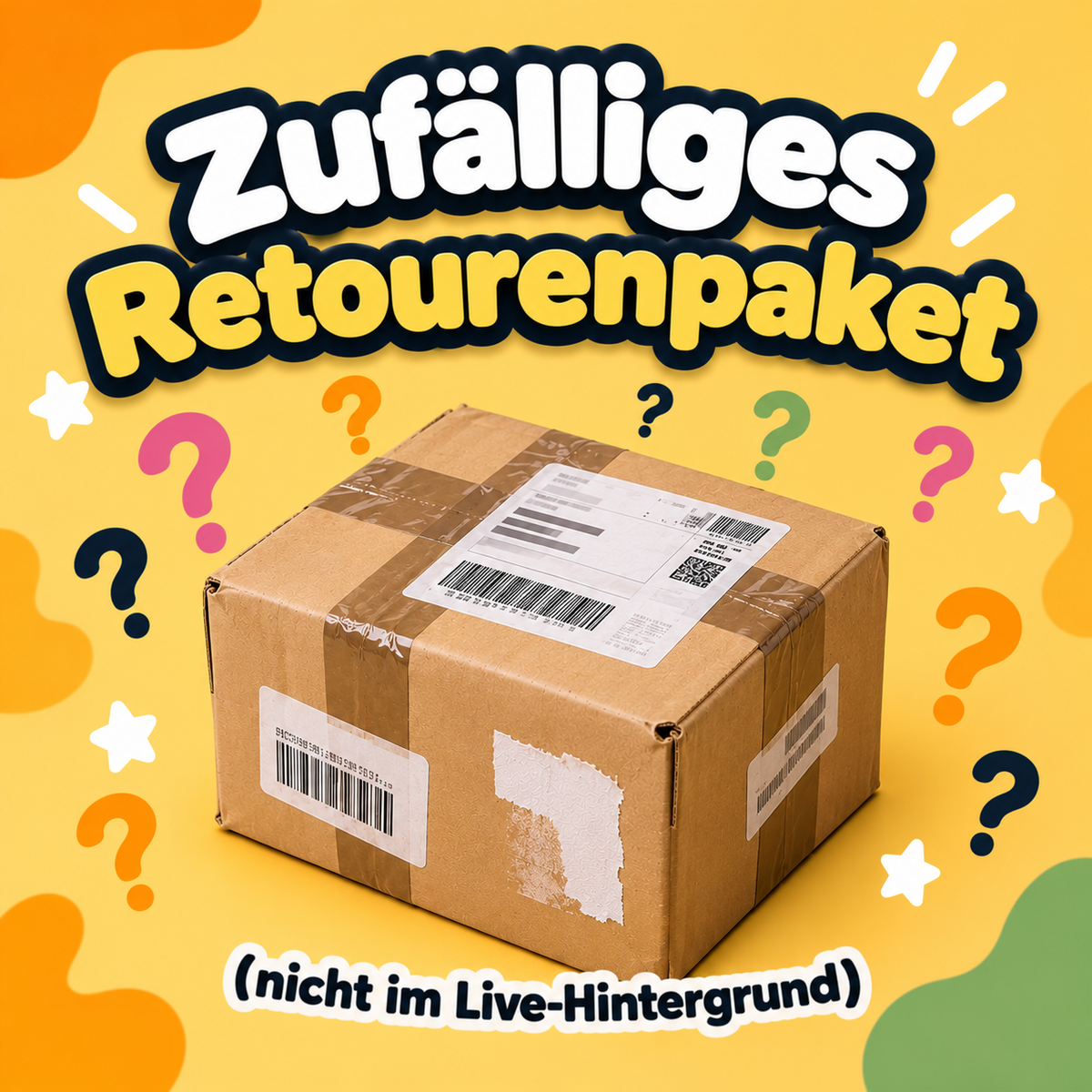 Zufälliges Live Retouren Paket
