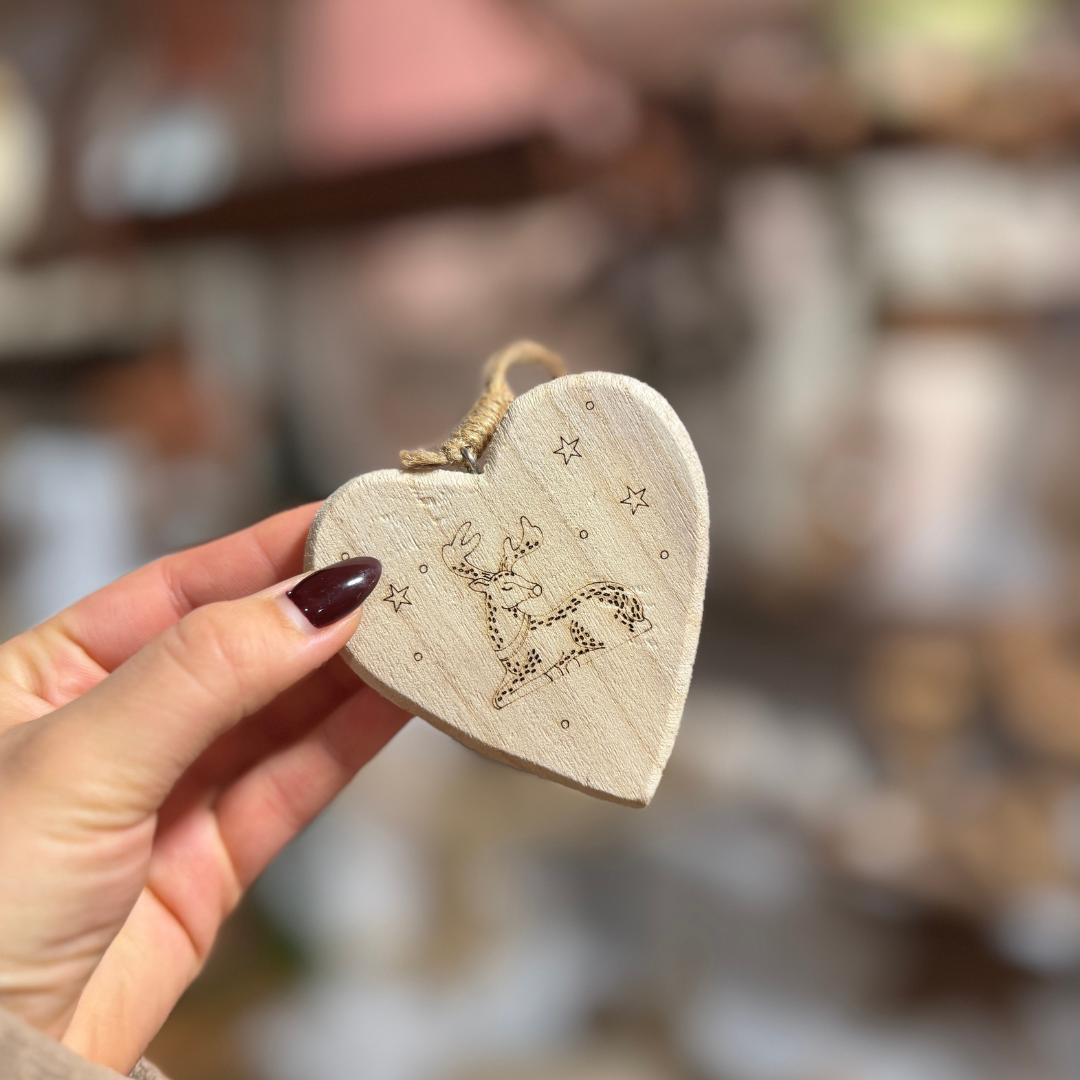 Herz Anhänger Holz