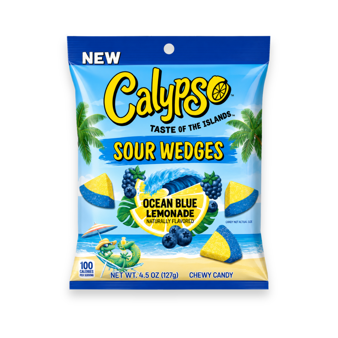 Calypso Sour Wedges Ocean Blue Lemonade