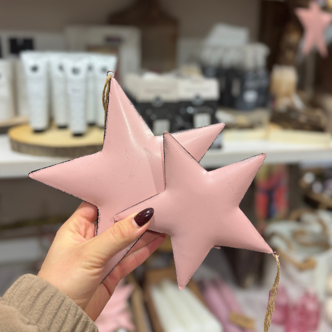 Metall Stern Rosa