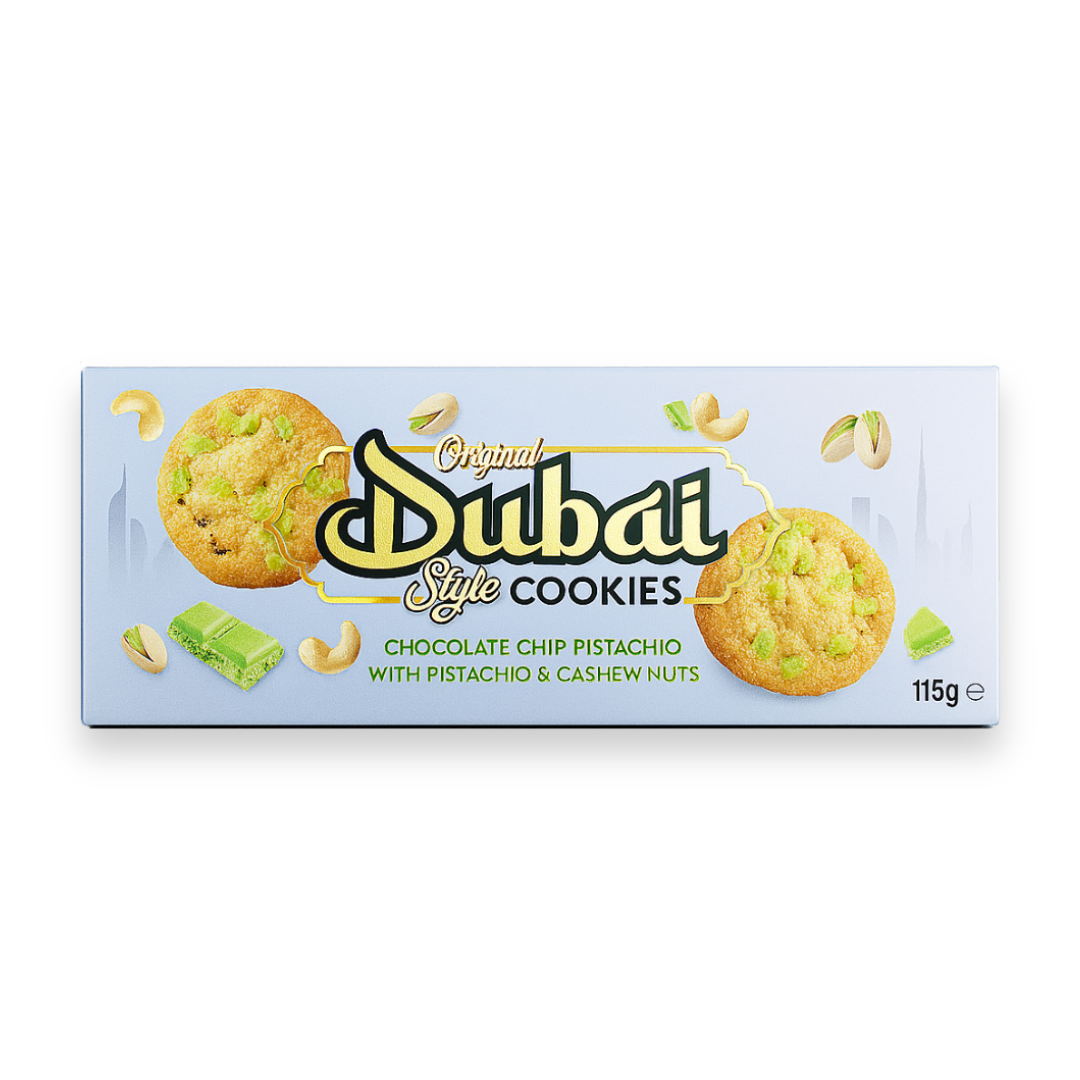 Bergen Original Dubai Style Cookies Pistachio & Cashew
