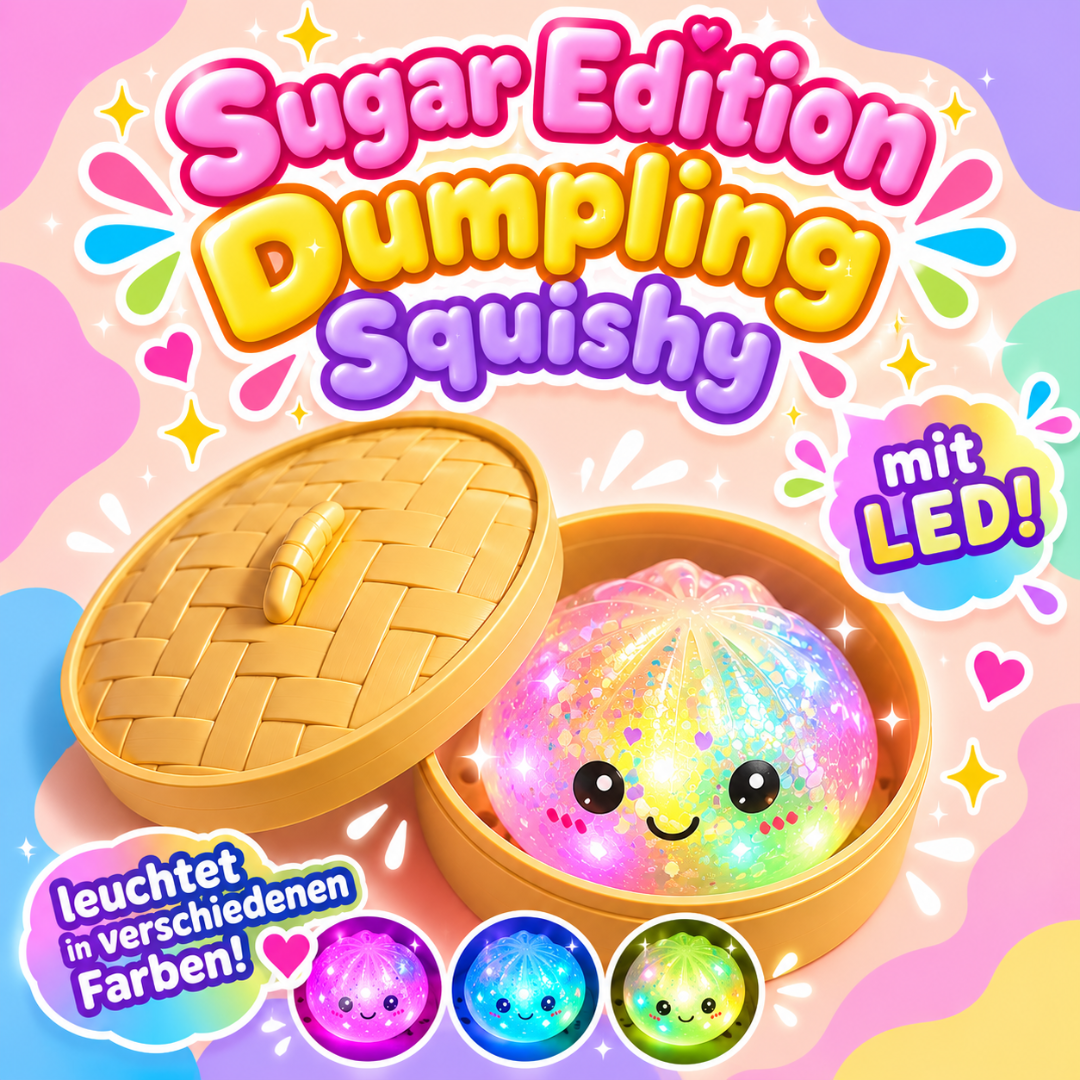 Glitter Dumpling LED Squishy