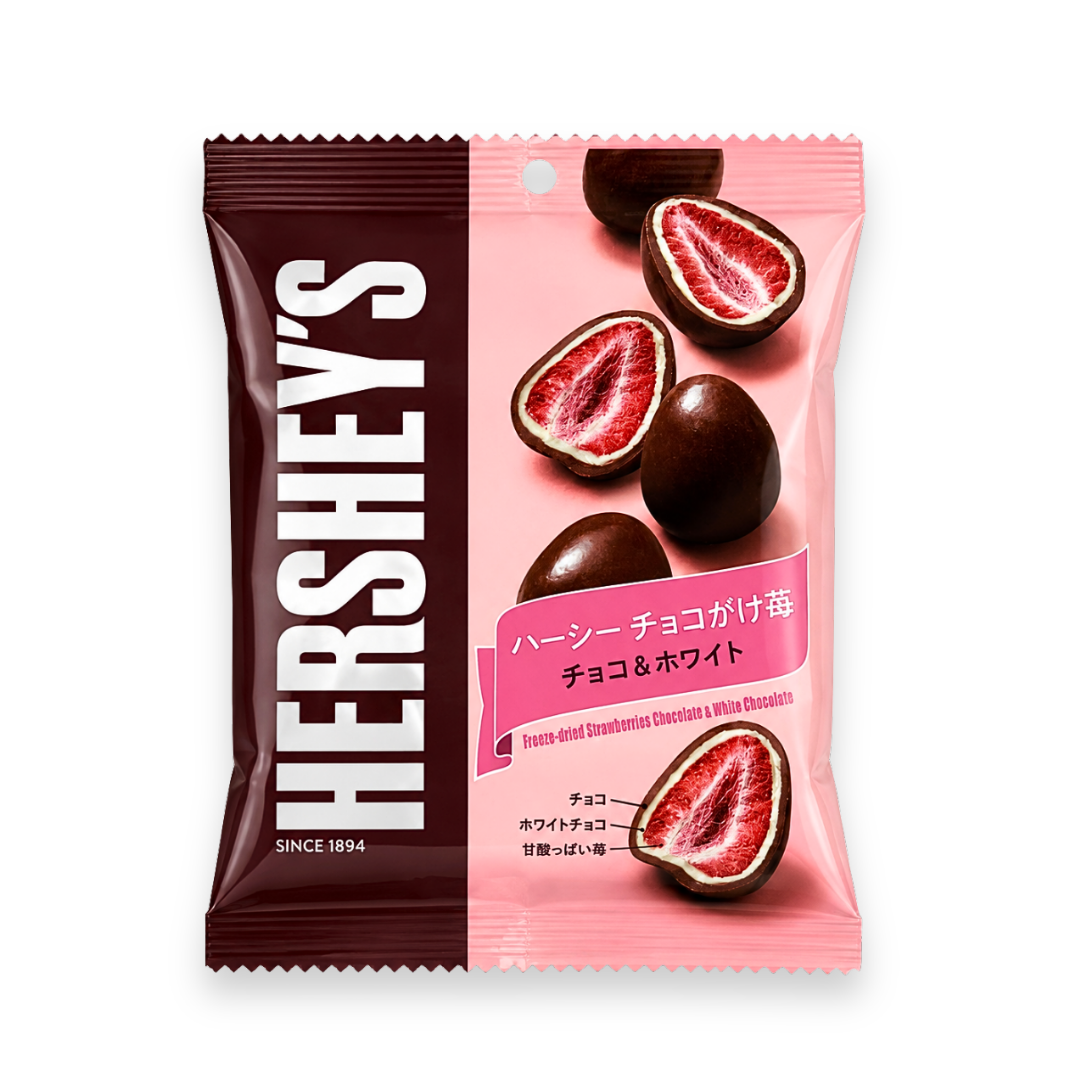 Hershey's Coated Strawberries Milk & White Chocolate