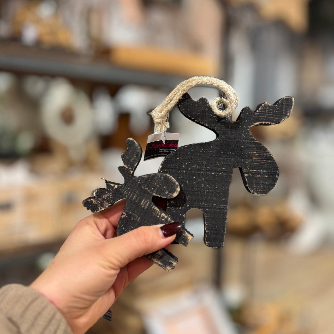 Holz Hirsch zum Hängen