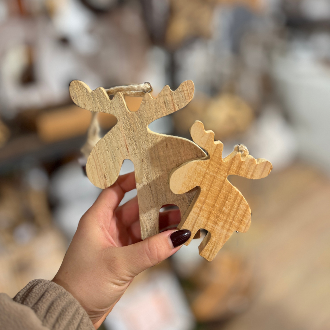 Holz Elch zum Hängen