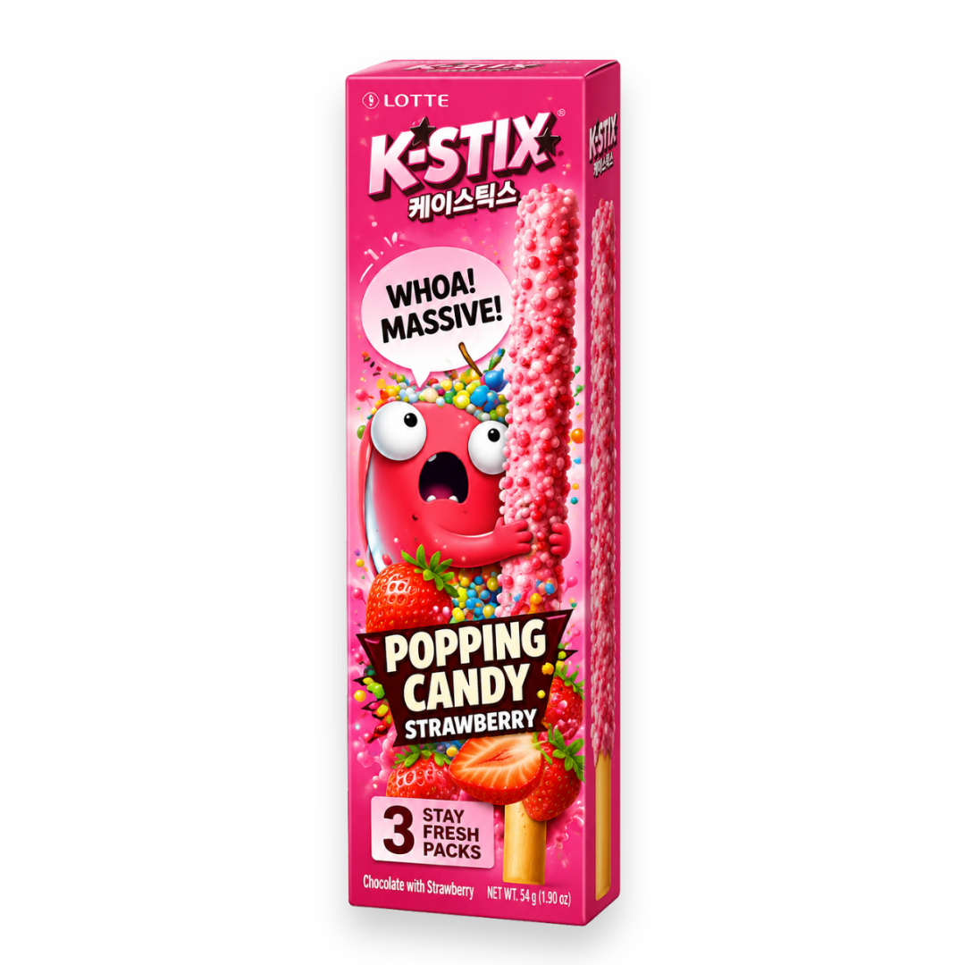 K-Stix Popping Candy Strawberry Choco