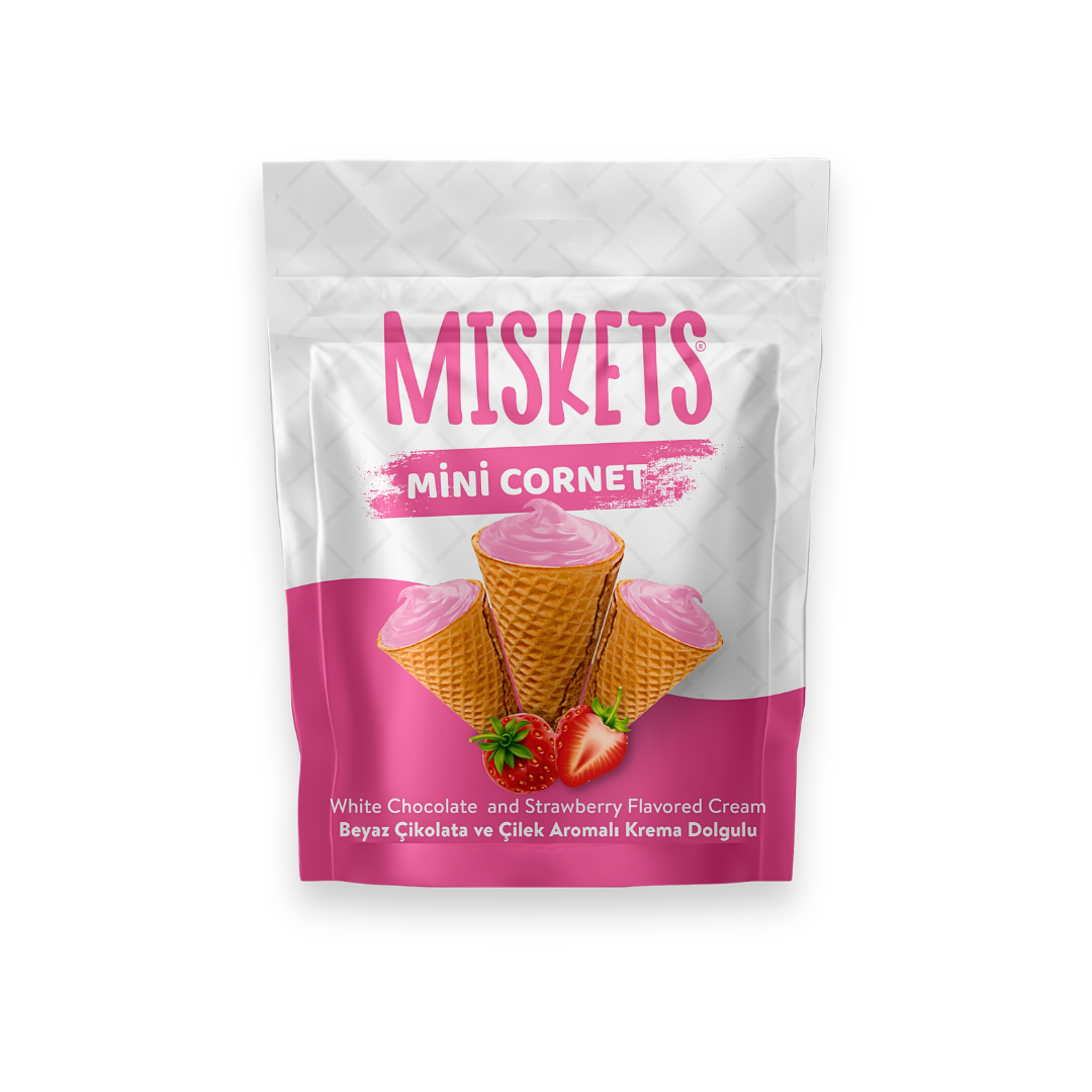Miskets Mini Cornet Strawberry