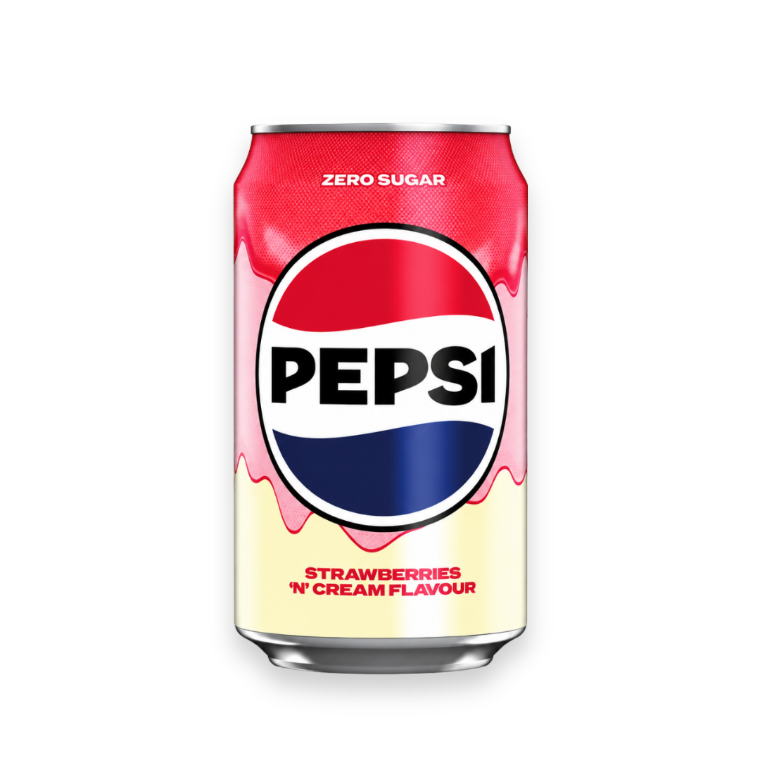 Pepsi Strawberries 'n Cream Flavour Zero Sugar