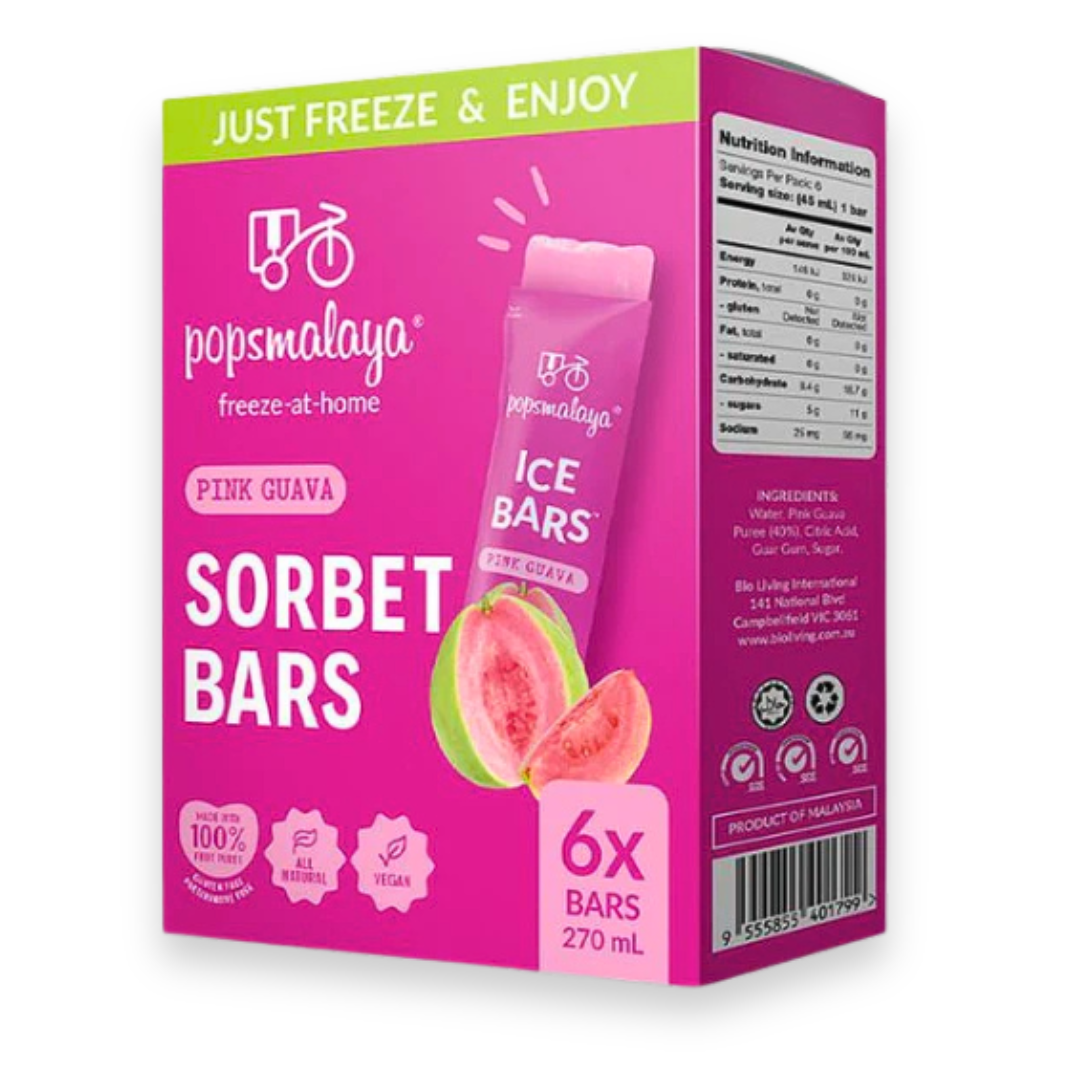 Popsmalaya Sorbet Bars - Pink Guava