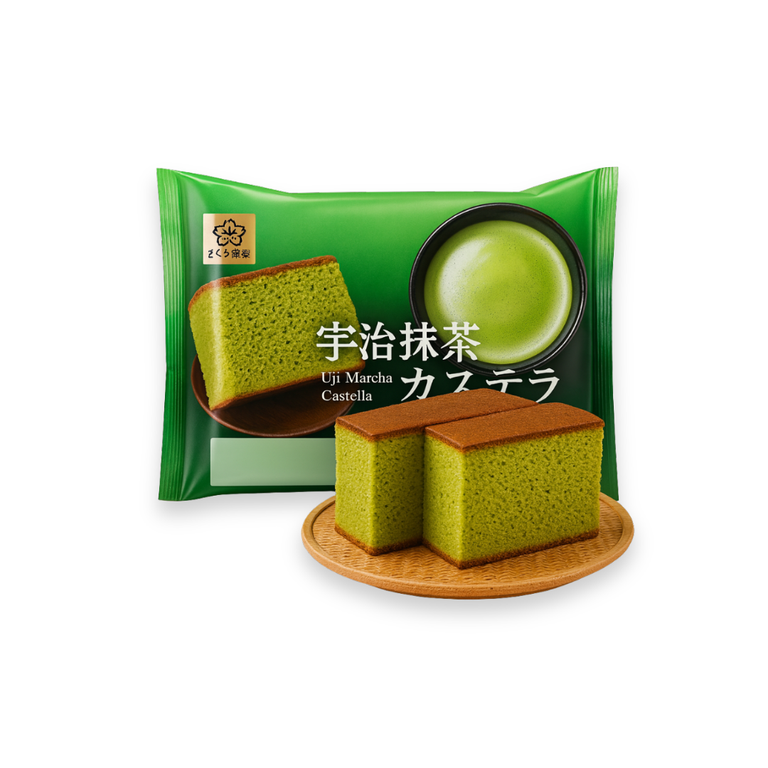 Sakura Seika Castella Matcha