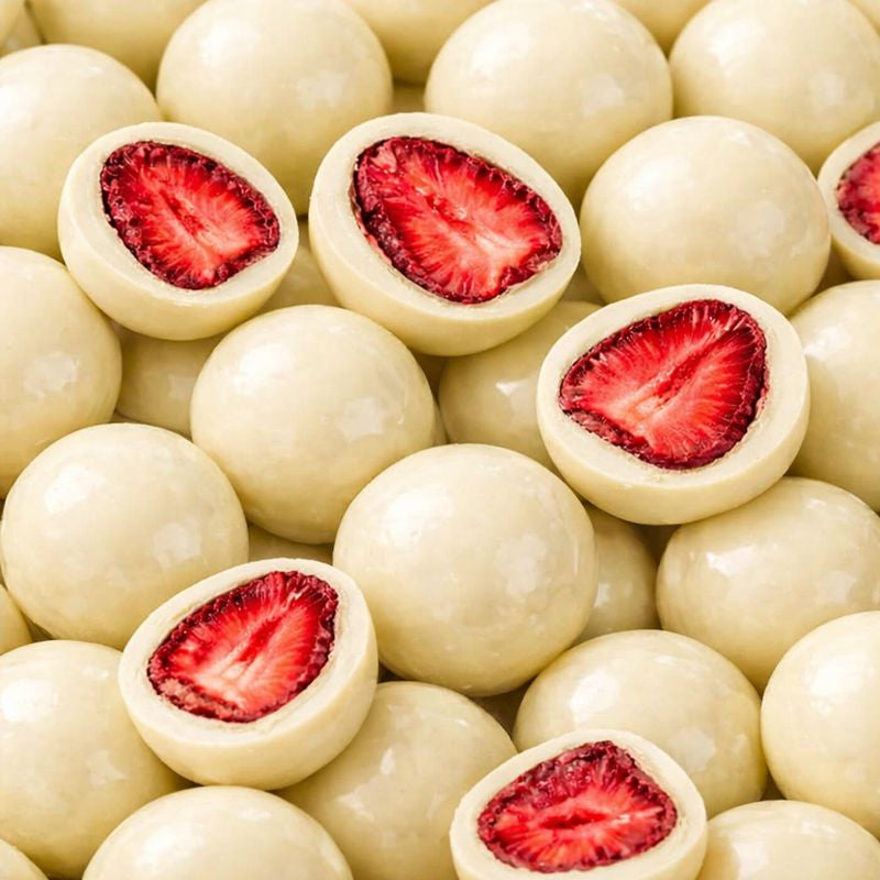 Lia's Gefriergetrocknete Schoko-Erdbeeren - Weiße Schokolade