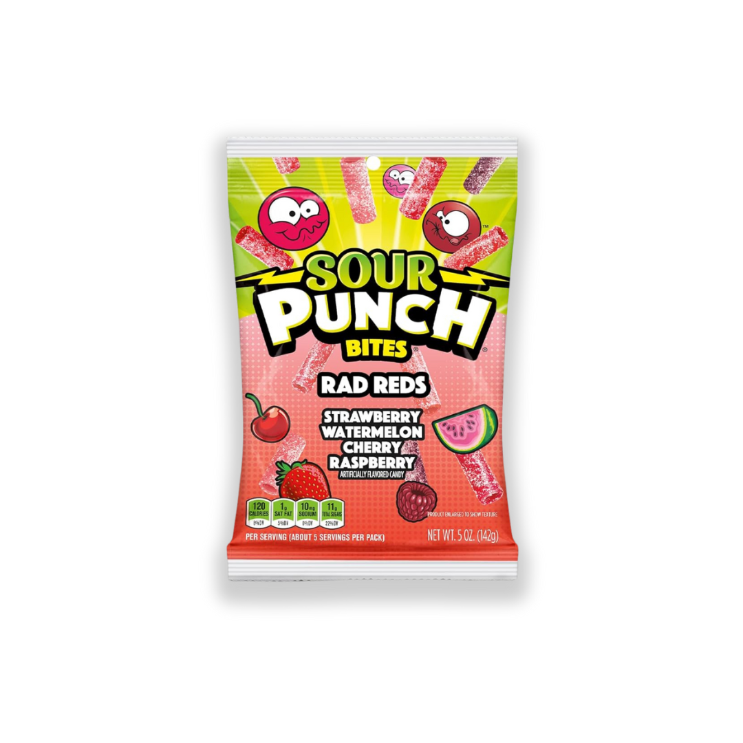 Sour Punch Bites Rad Reds