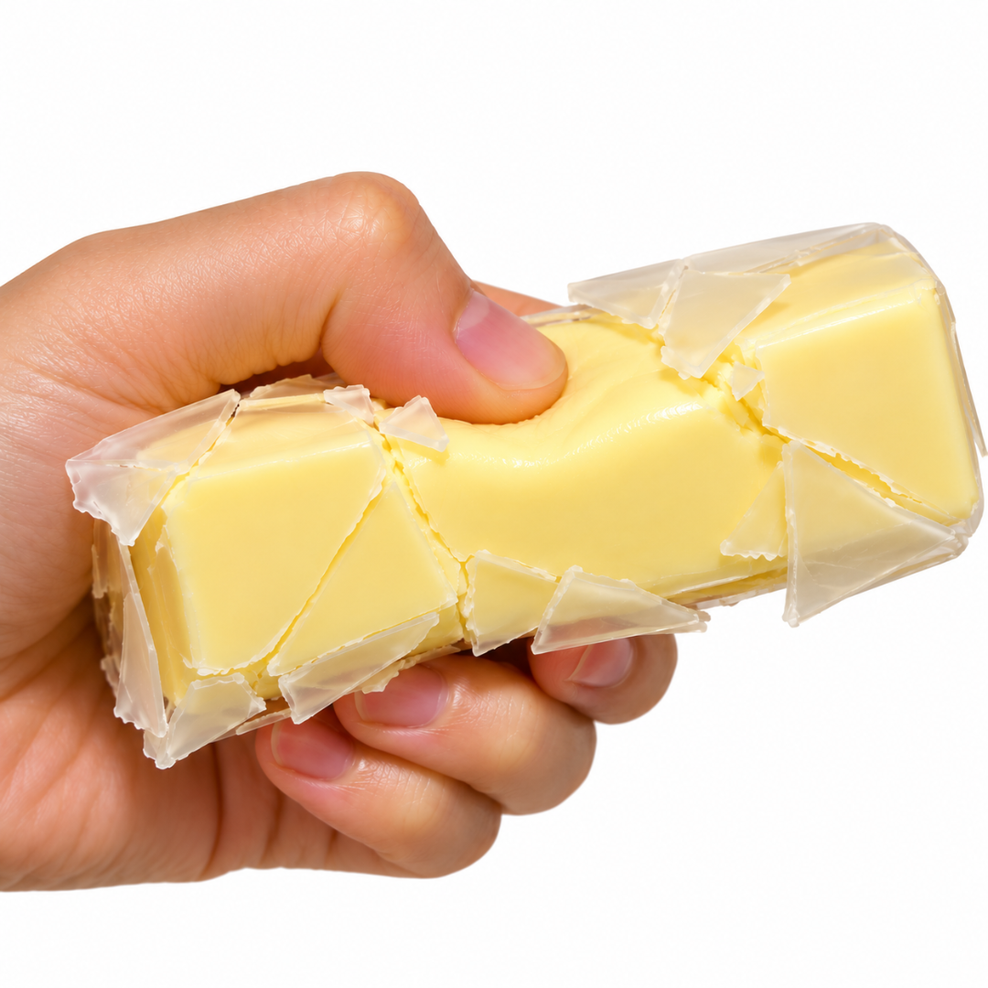 Squishy Butter mit Wachsschicht