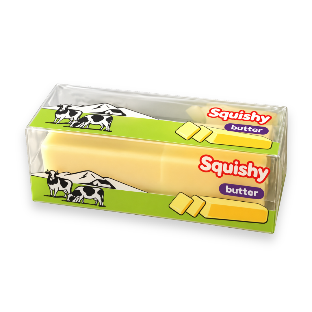 Squishy Butter mit Wachsschicht
