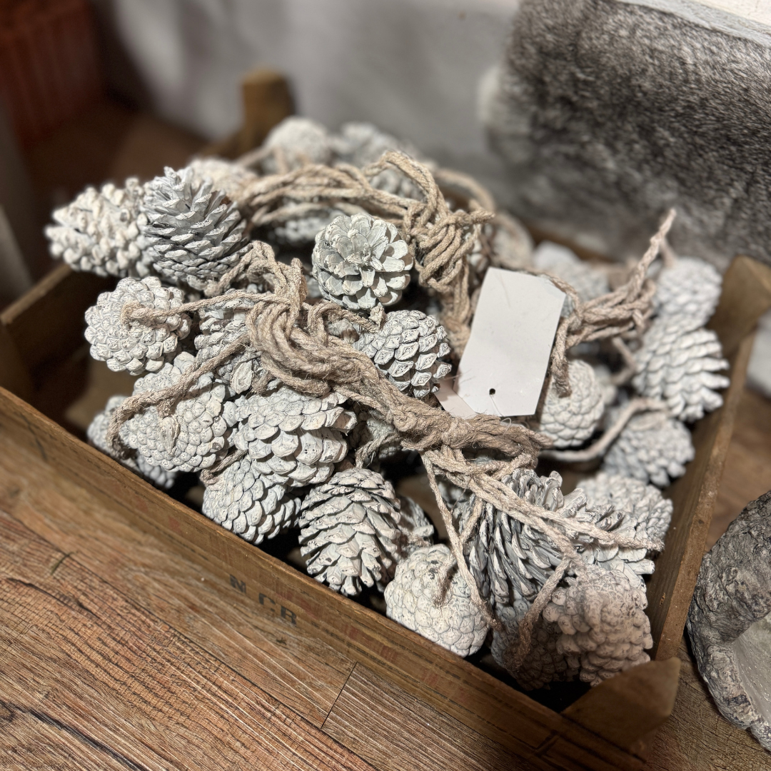 Deko Zapfen Weiß (Bündel 12 Stück)