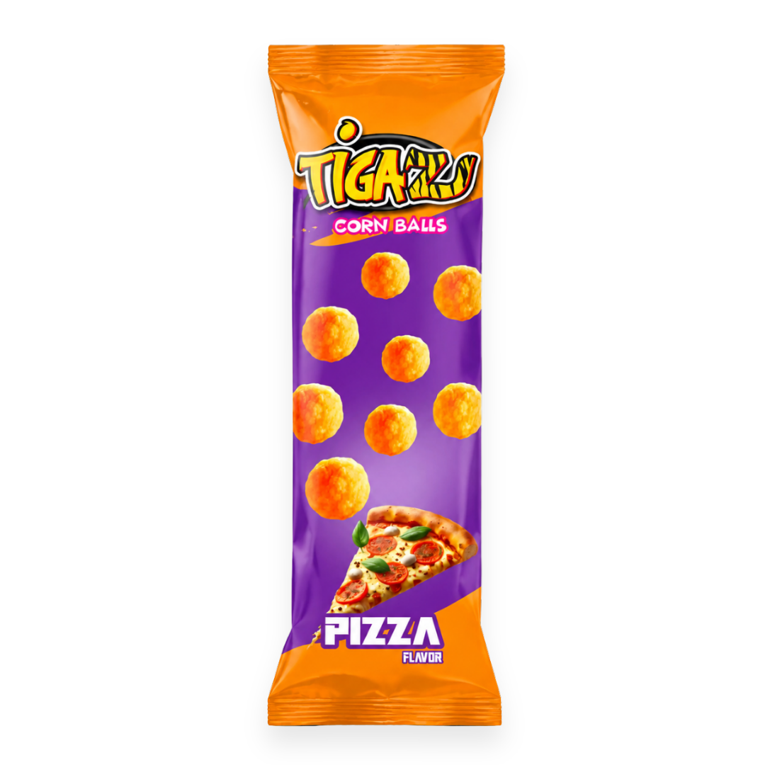 Tigaz Corn Balls - Pizza Flavor