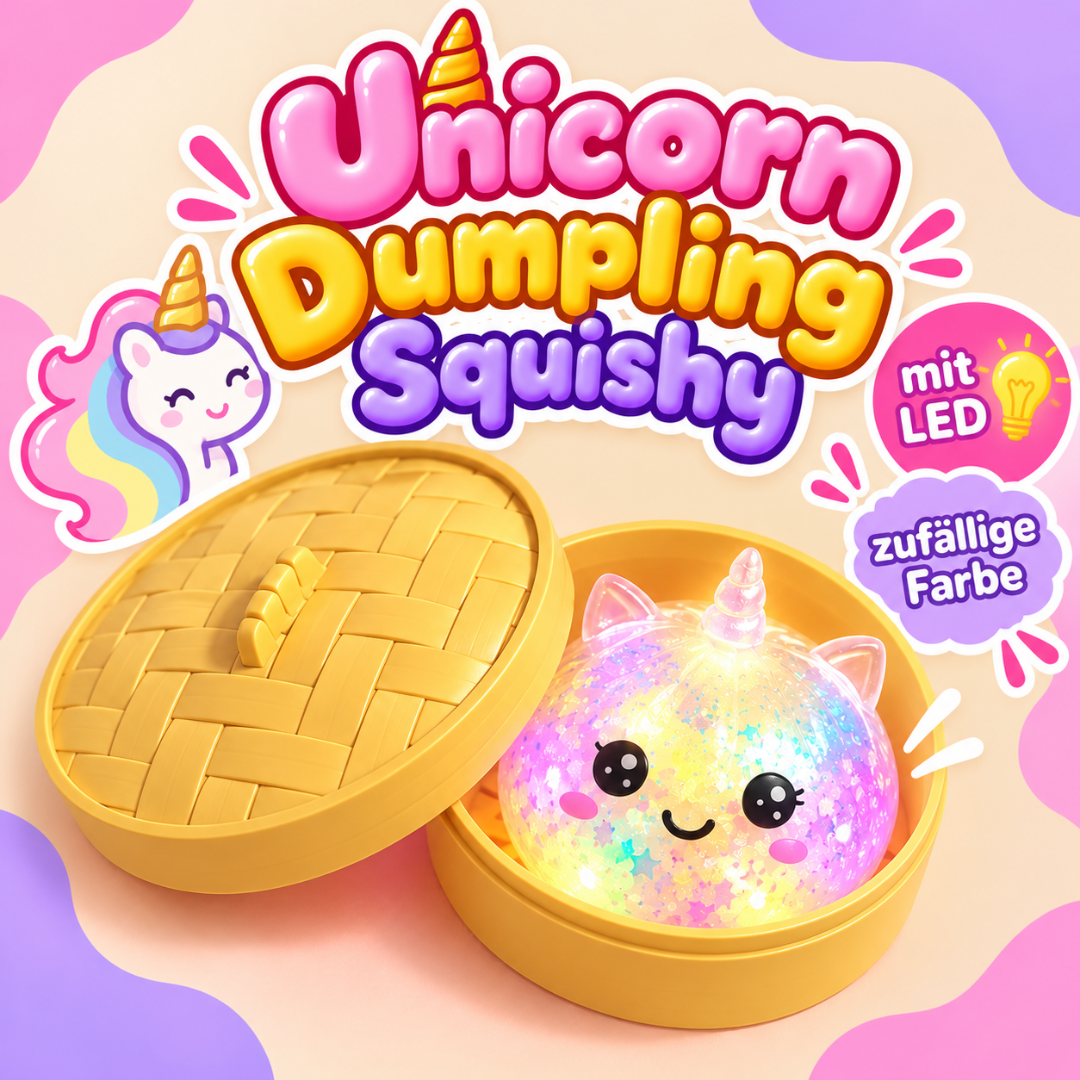 Unicorn Dumpling LED Squishy