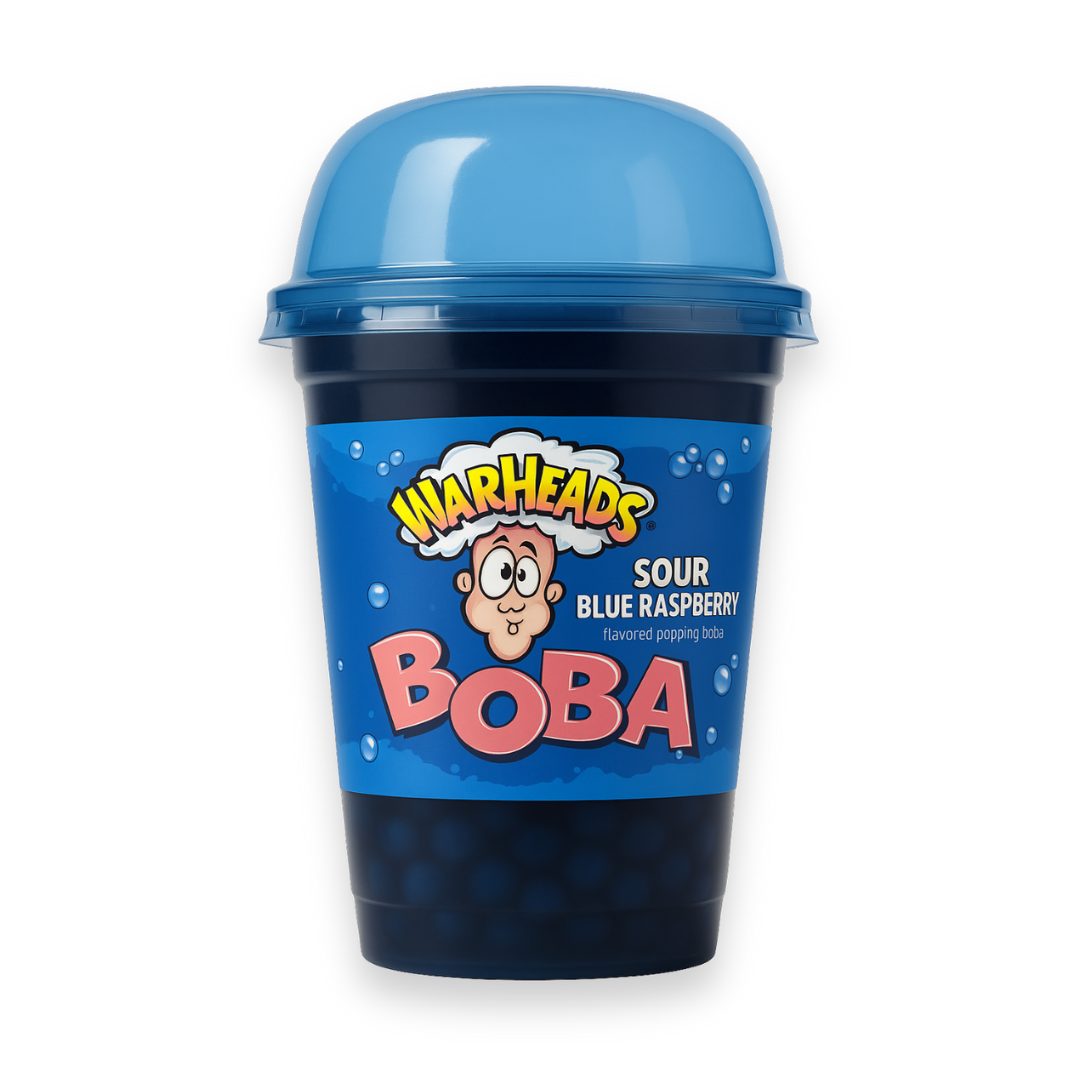 Warheads Boba - Sour Blue Raspberry