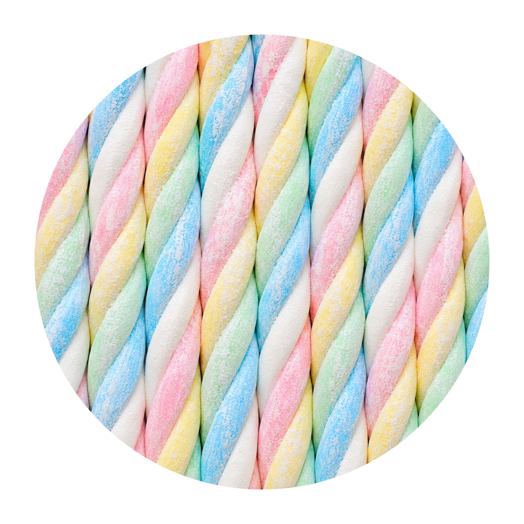 XL Marshmallow Stangen - Bunt