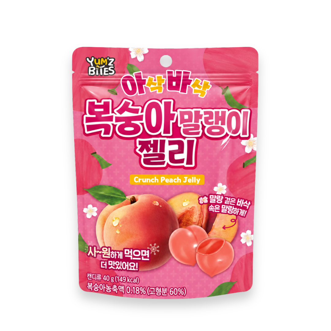 Yum'z Crunch Peach Gummy