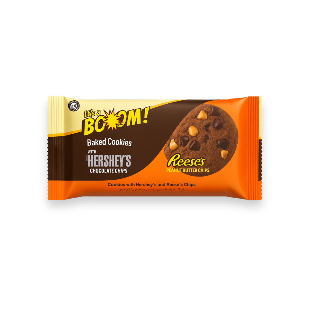It's A Boom! Baked Cookies with Hershey's & Reese's Chips